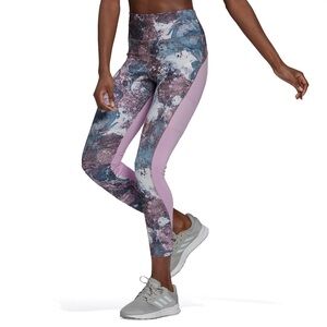 Adidas x Zoe Saldana Prime Green Aeroready 7/8 Tights Size Large